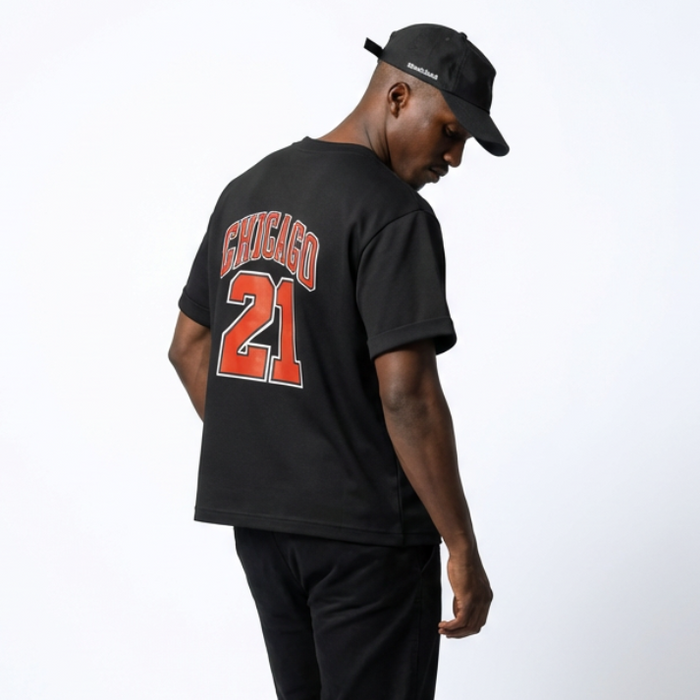 Takweel Chicago Varsity Black Tee